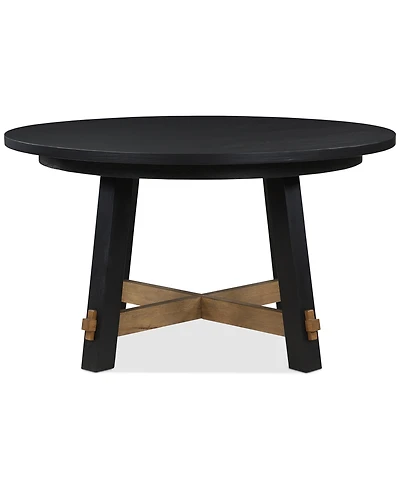 Macai 54" Wood Round Dining Table
