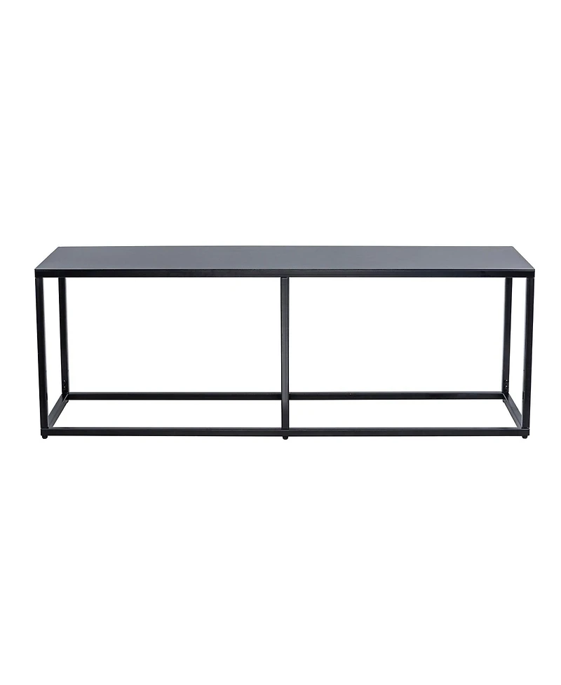 Nordlys - Industrial Black Metal Bench Industrial Style Upholstery Entry