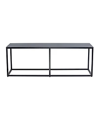 Nordlys - Industrial Black Metal Bench Industrial Style Upholstery Entry