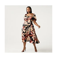Estelle Laura Puff Sleeve Dress