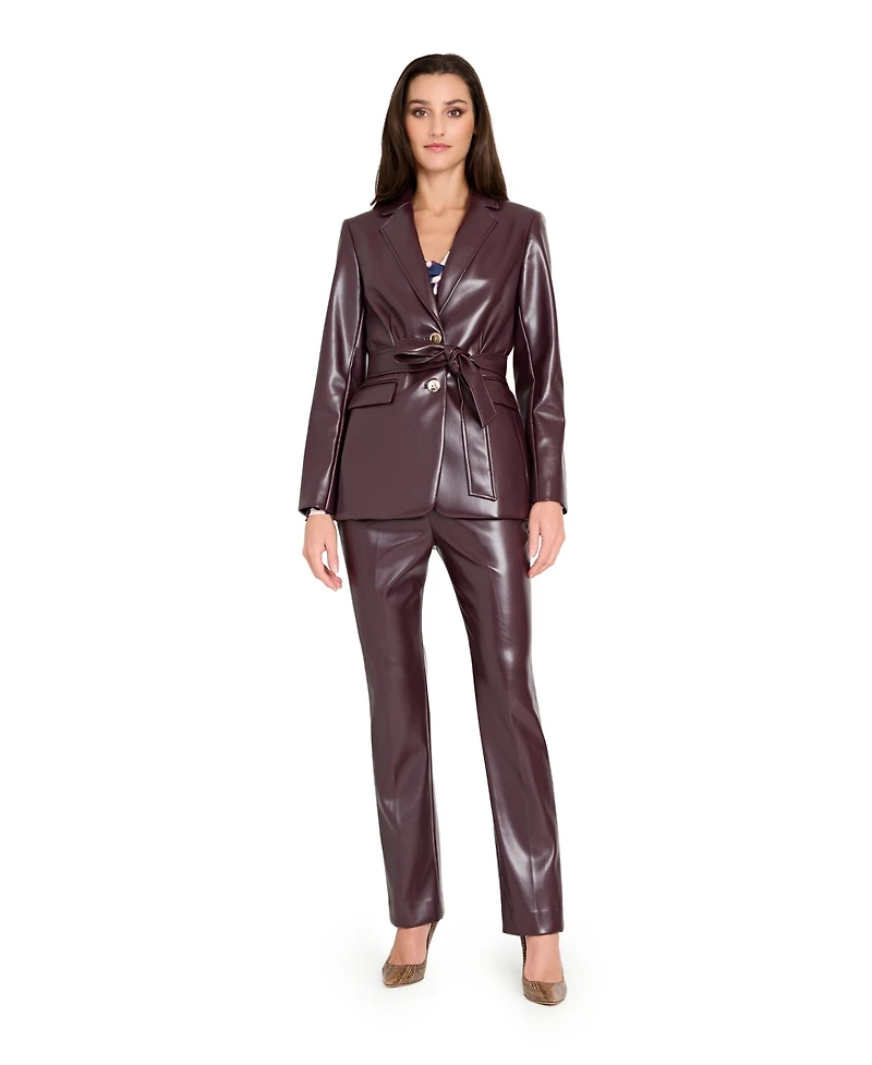 Tahari Asl Women's Long Sleeve Belted Jacket