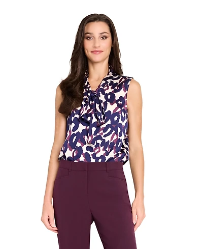 Tahari Asl Women's Tie-Neck Blouse