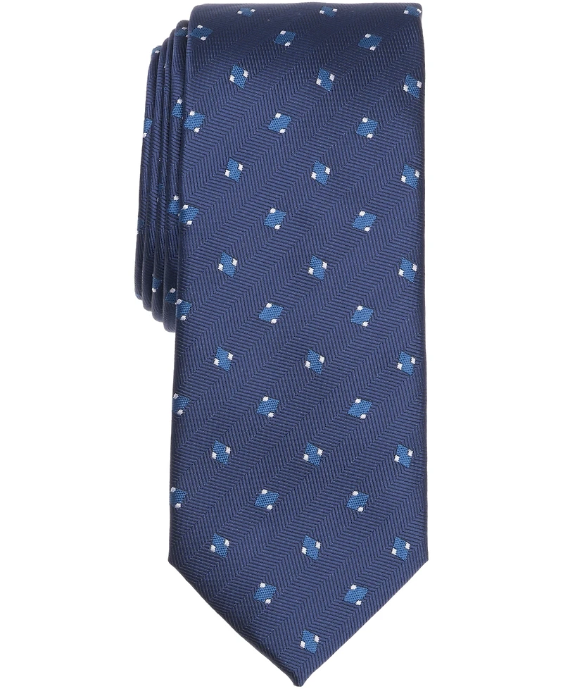 Alfani Men's Arctic Neat Printed Slim Tie, Macy's Exclusive