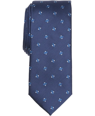 Alfani Men's Arctic Neat Printed Slim Tie, Macy's Exclusive