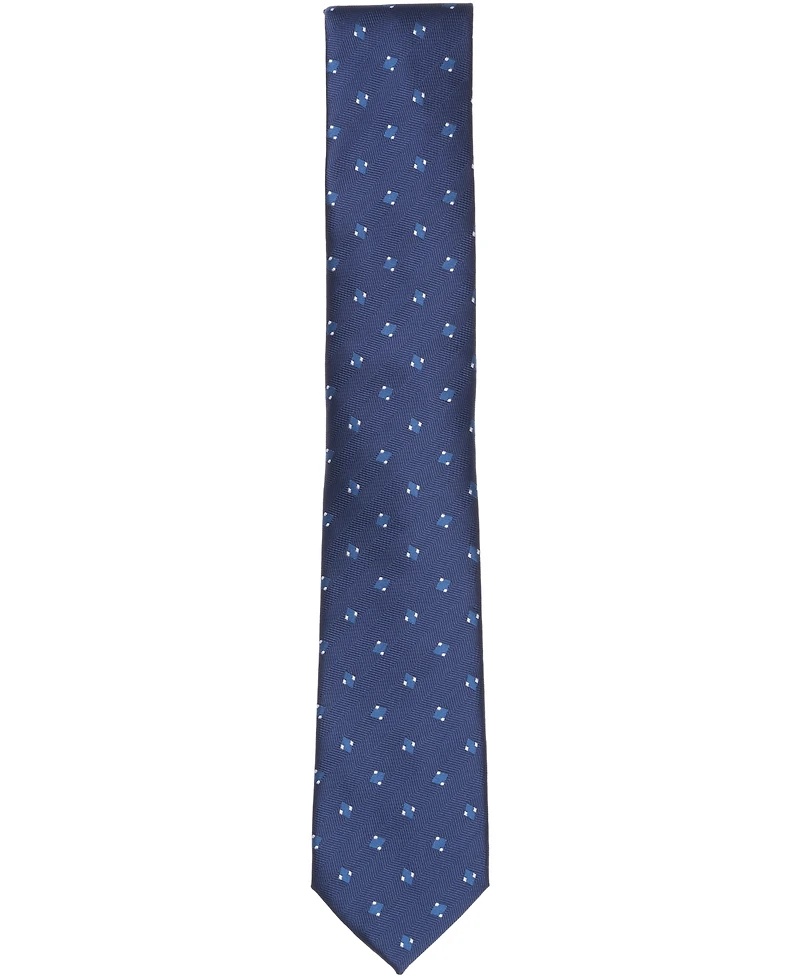 Alfani Men's Arctic Neat Printed Slim Tie, Macy's Exclusive