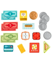 Fisher Price Laugh and Learn Count and Shop Cash Register Electronic Toddler Learning Toy, 20 Pieces