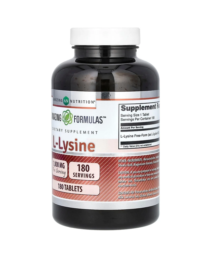 Amazing Nutrition Amazing Formulas L-Lysine 1 000 mg