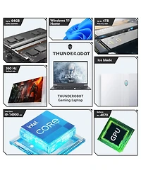 Thunderobot Zero 16 – 16" Wqxga 360Hz, i9-14900HX, Rtx 4070, 64GB Ram, 4TB Ssd, Rgb Kb, Wi-Fi 6, Windows 11 Home, White