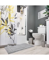 iDesign Stainless Steel Toilet Brush and Holder for Bathroom - Brushed