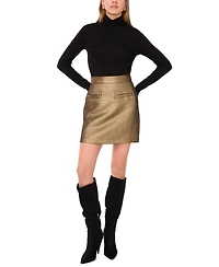 1.state Women's Zipper Mini Skirt