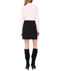 1.state Women's Welt Pocket Mini Skirt