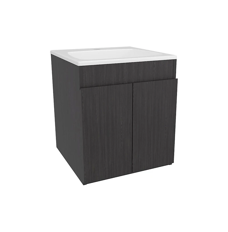 Tuhome Bathroom Vanity 45 Meka Black Mdf