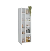 Tuhome Hoyt Multistorage Kitchen Pantry White Mdf