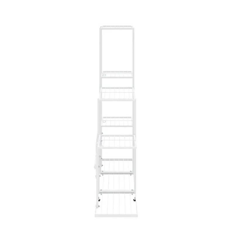 Plant Stand White Metal Medium Durable Flower Stand