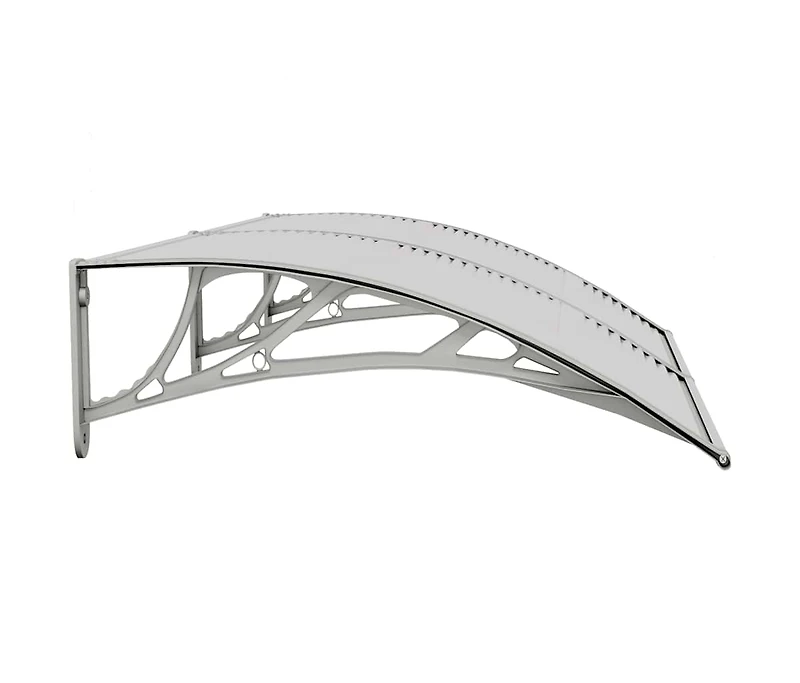Door Canopy Gray Polycarbonate 59.1x29.5 in Durable Door Canopy