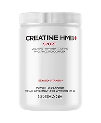 Codeage Creatine Hmb+ Powder - Creatine Monohydrate, Taurine, myHMB Supplement, Vitamin D3 - Sports Support Supplement - Unflavored