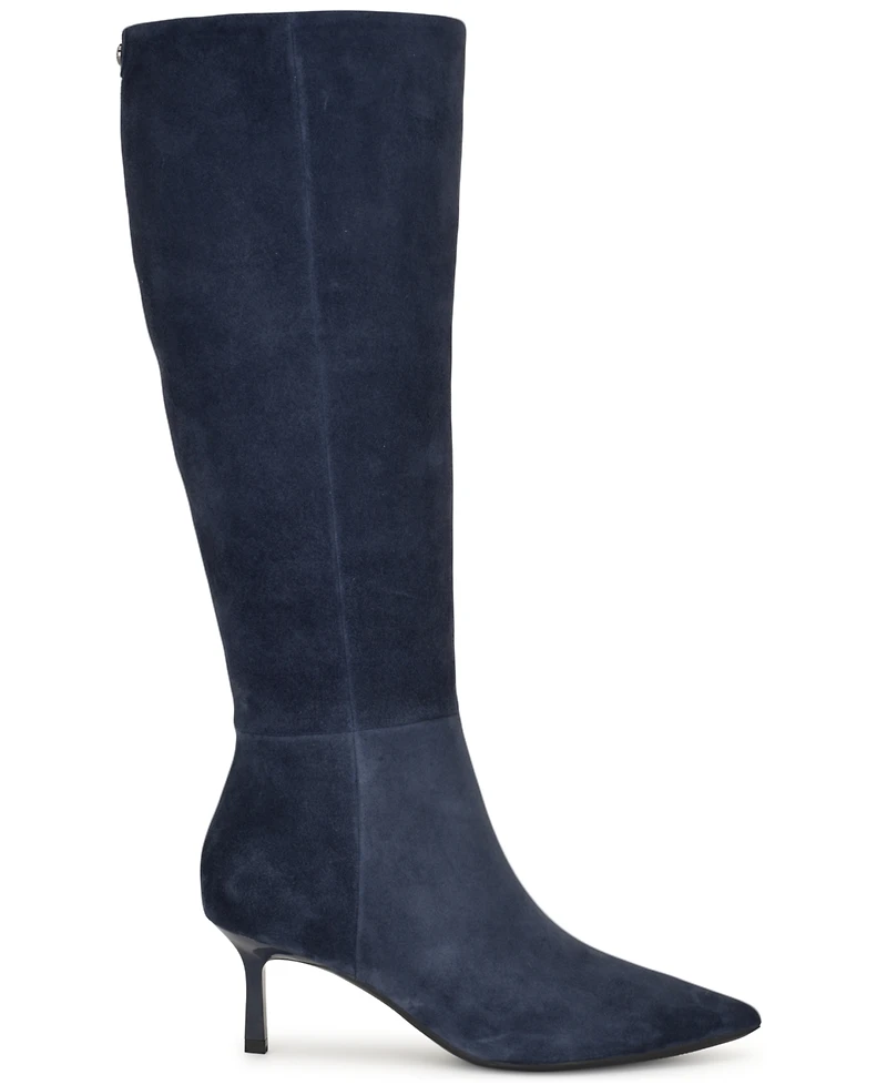Nine West Women's Kimdee 9X9 Tall Stiletto Dress Boots