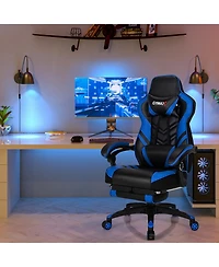 Gymax Office Computer Desk Chair Gaming Adjustable Swivel w/Footrest