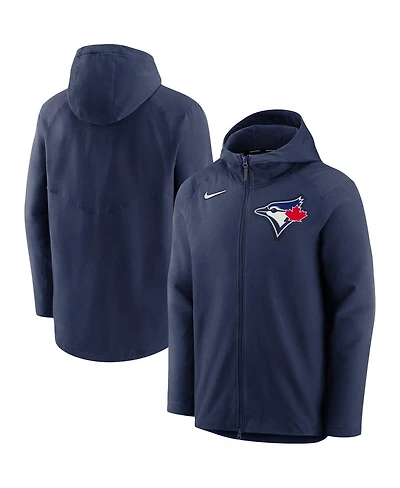 Nike Men's Navy Toronto Blue Jays Authentic Collection Pregame Performance Full-Zip Hoodie