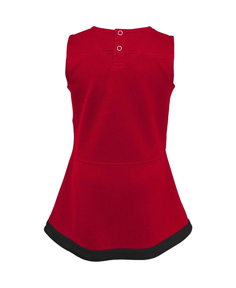 Outerstuff Girls Baby Boys and Red Atlanta Falcons Cheer Captain Jumper Dress