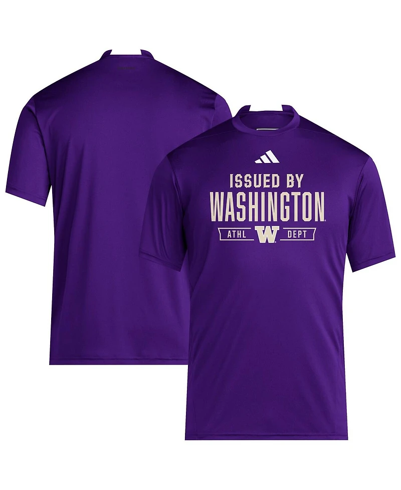 Adidas Men's Purple Washington Huskies 2025 Training Performance Team T-Shirt