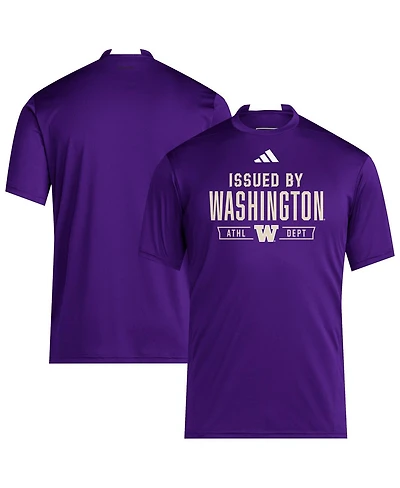 Adidas Men's Purple Washington Huskies 2025 Training Performance Team T-Shirt