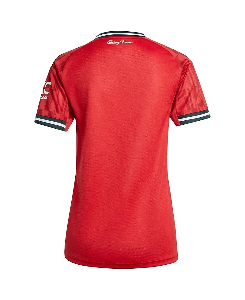 Adidas Women's Red Manchester United Home 2025/26 Replica Jersey