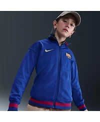 Nike Big Boys and Girls Blue Barcelona 2025/26 Home Academy Pro Anthem Performance Full-Zip Jacket
