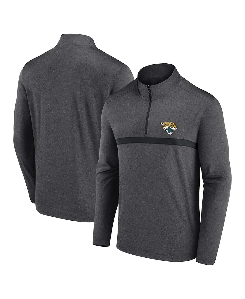Fanatics Men's Charcoal Jacksonville Jaguars Head-to-Head Quarter-Zip Pullover Sweatshirt