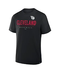 Fanatics Men's Black Cleveland Guardians Color Pop Legacy Clubhouse T-Shirt