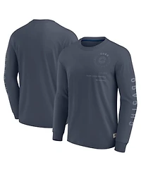 Fanatics Men's Blue Chicago Cubs Elements Future Ground Tonal Info Long Sleeve T-Shirt