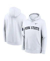 Nike Men's White Penn State Nittany Lions 2025 Sideline Club Fleece Pullover Hoodie