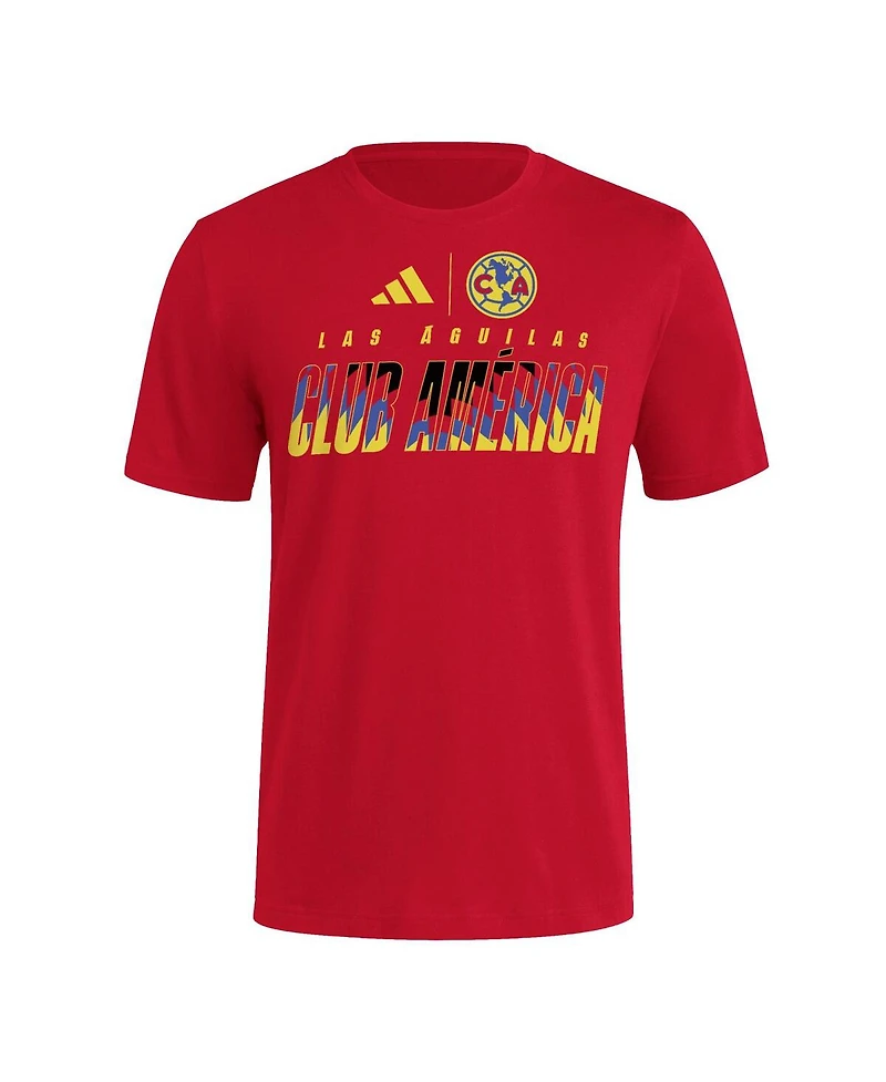 Adidas Men's Red Club America Leagues Cup T-Shirt