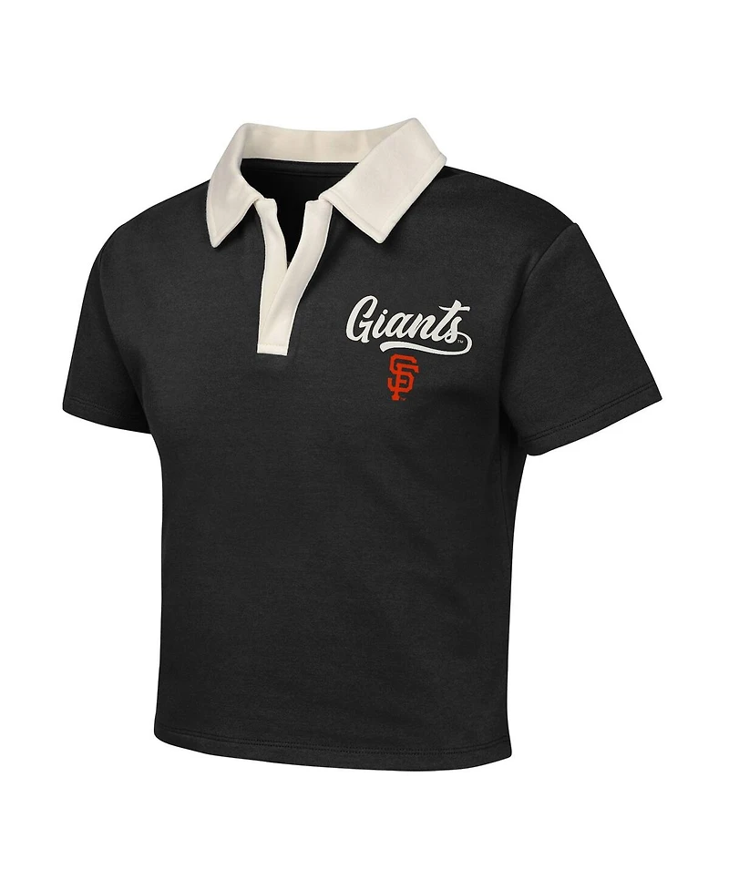 Outerstuff Big Girls Black San Francisco Giants Base Trainer Johnny Polo and Skort Set