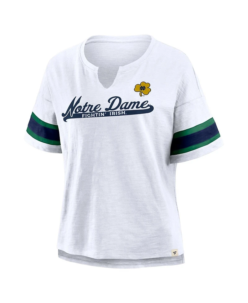 Fanatics Women's White Notre Dame Fighting Irish Hometown Premium Script T-Shirt