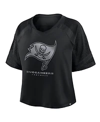 Fanatics Women's Tampa Bay Buccaneers Oversized Raglan V-Neck Blackout Fashion Jersey