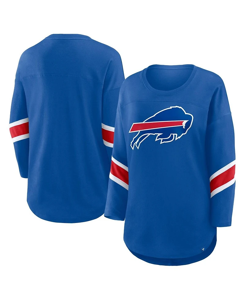 Fanatics Women's Royal Buffalo Bills Redzone 3/4-Sleeve T-Shirt