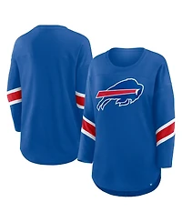 Fanatics Women's Royal Buffalo Bills Redzone 3/4-Sleeve T-Shirt
