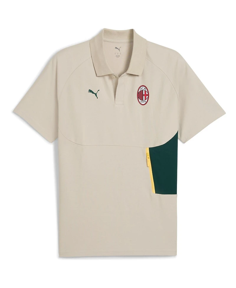 Puma Men's Beige Ac Milan Pumatech Polo Shirt