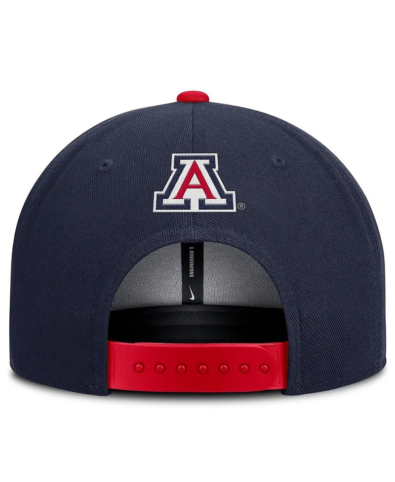 Nike Men's Navy/Red Arizona Wildcats 2025 On-Field Patch Pro Dri-fit Snapback Hat
