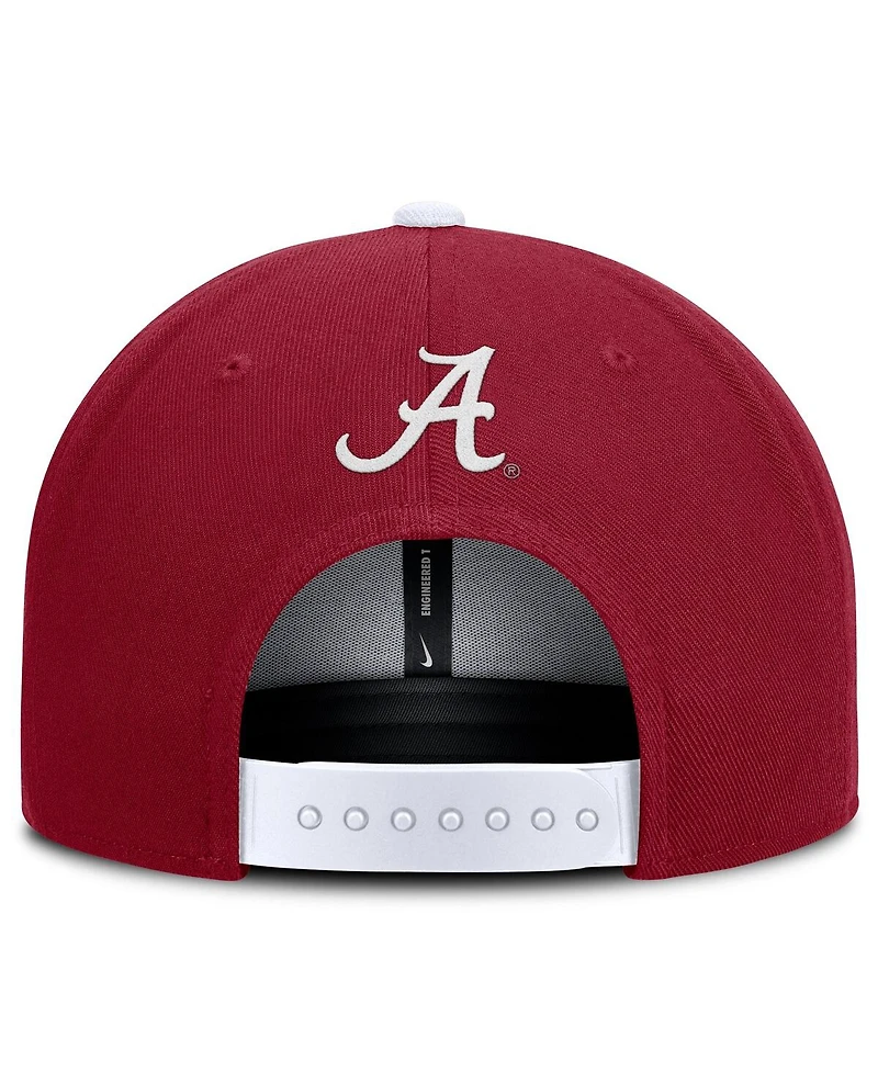 Nike Men's Crimson/White Alabama Crimson Tide 2025 On-Field Patch Pro Dri-fit Snapback Hat