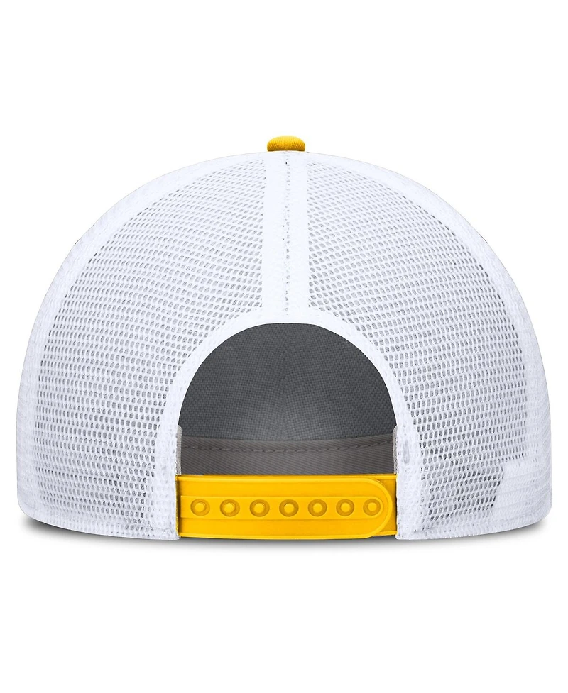 Jordan Men's Gold/White Michigan Wolverines 2025 On-Field Rise Engineered Trucker Adjustable Hat