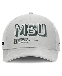 Nike Men's Gray Michigan State Spartans 2025 Sideline Dust Pinched Rise Adjustable Hat