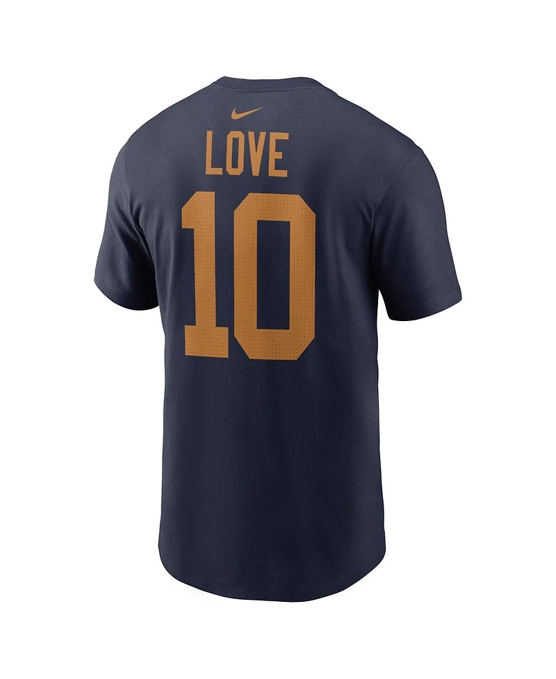 Nike Men's Jordan Love Navy Green Bay Packers The 1923 Classic Name Number T-Shirt