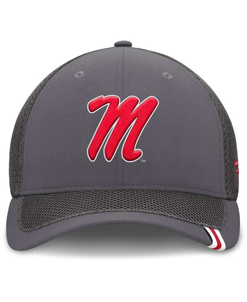 Fanatics Men's Gray Ole Miss Rebels Clincher Flex Hat