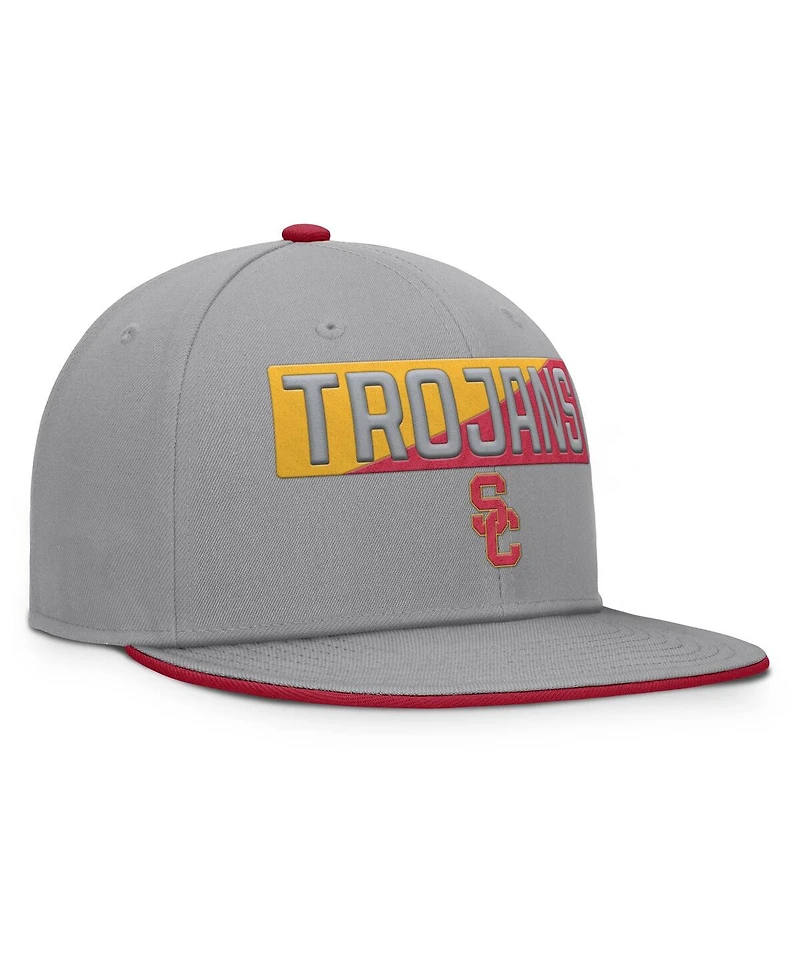 Fanatics Men's Gray Usc Trojans Duo Snapback Hat