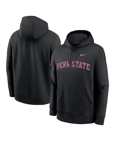 Nike Men's Black Penn State Nittany Lions 2025 Sideline Club Fleece Pullover Hoodie