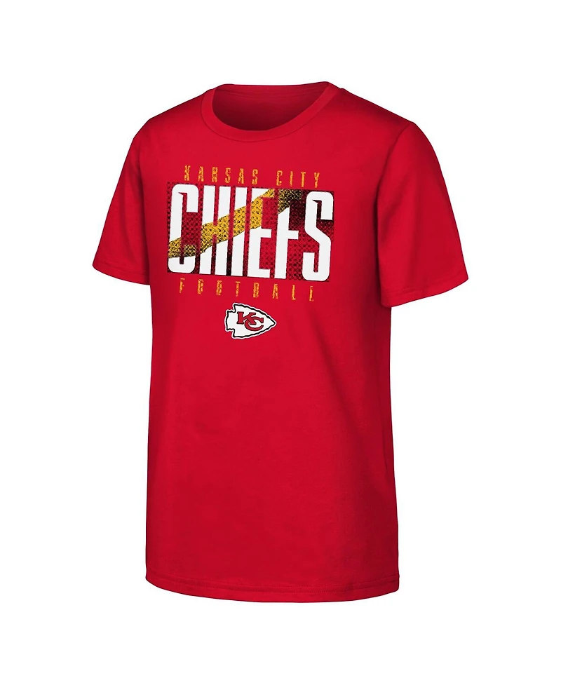 Outerstuff Big Boys and Girls Red Kansas City Chiefs Posterize T-Shirt