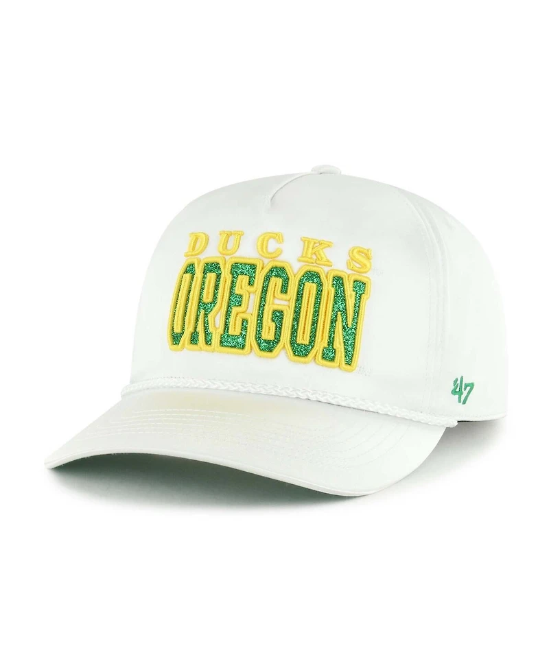 '47 Brand Women's White Oregon Ducks Outspoken Hitch Adjustable Hat