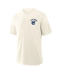 Fanatics Men's Cream Chicago Cubs Nostalgia Stadium Slub T-Shirt